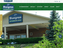 Tablet Screenshot of bluegrassextendedstay.com